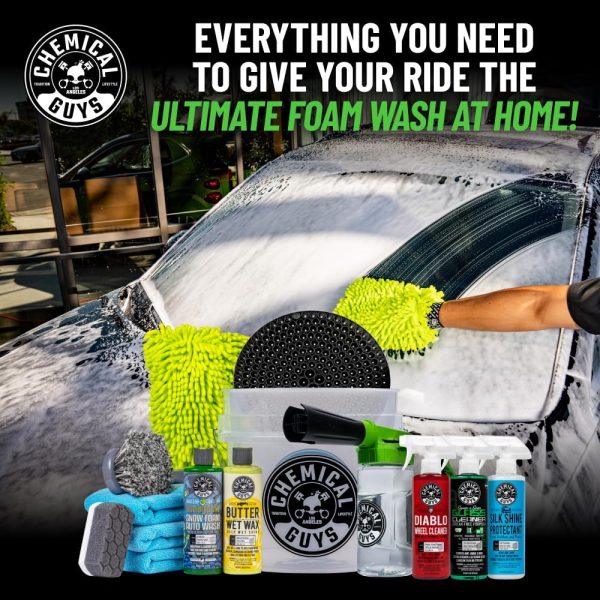 Chemical Guys HOL126 14-Piece Arsenal Builder Car Wash Kit with Foam Gun, Bucket, and (5) 16 oz Car Care Cleaning Chemicals, Gift for Car & Truck Lovers, Dads and DIYers (Works w/Garden Hose) - Image 2